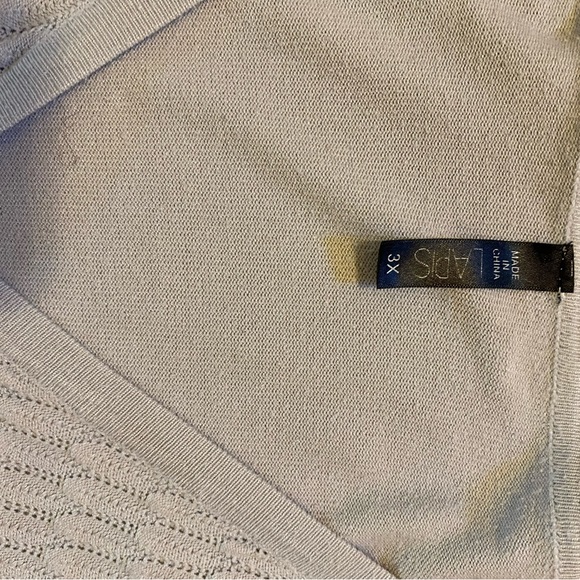 Light Grey Lapis Button down Cardigan!!! - Picture 4 of 4